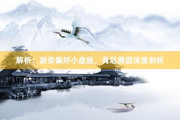 解析：游资偏好小盘股，背后原因深度剖析